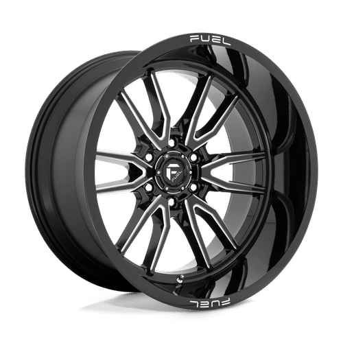 Fuel GLOSS BLACK MILLED D761 22x12 6x139.7 Wheels