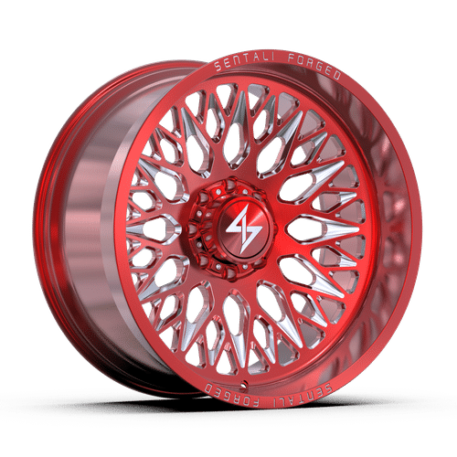 Sentali Forged Red Milled SF6RM 26x12 5x127 Wheels
