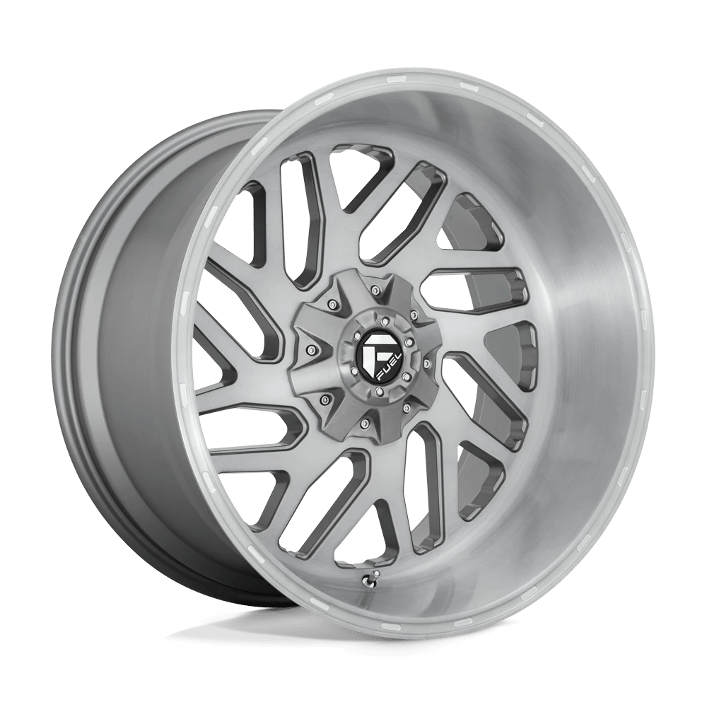 FUEL D715 TRITON PLATINUM 24x12 6x135/6x139.7 -44 BRUSHED GUN METAL TINTED CLEAR