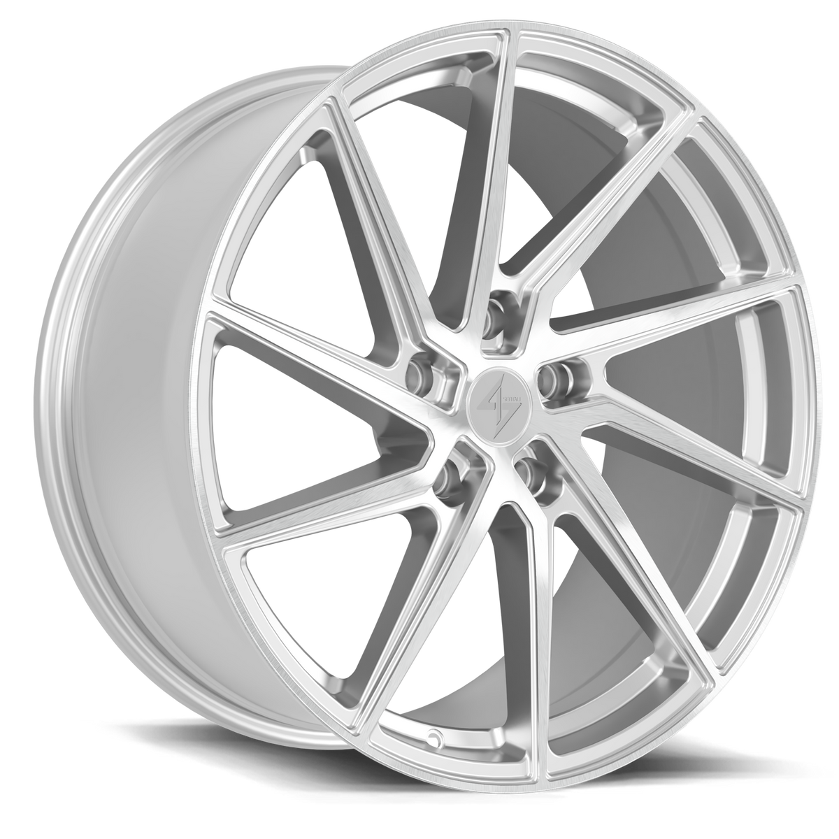SS5 Apex 19x8.5 5x120 +35 Hyper Silver Diamond Cut
