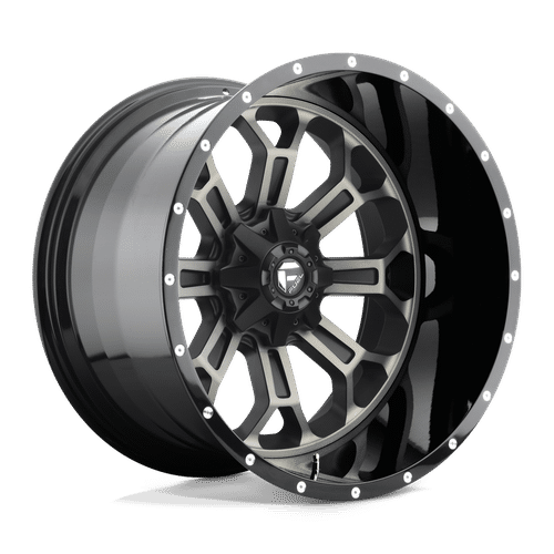Fuel GLOSS MACHINED DOUBLE DARK TINT D561 22x12 8x170 Wheels