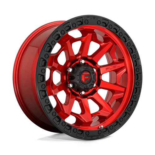 Fuel CANDY RED BLACK BEAD RING D695 17x9 6x139.7 Wheels