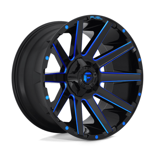 Fuel GLOSS BLACK BLUE TINTED CLEAR D644 18x9 6x135/6x139.7 Wheels