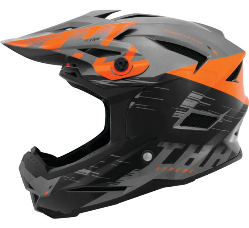 THH Helmets T-42 BMX Xtreme Gray/Orange Youth - Medium
