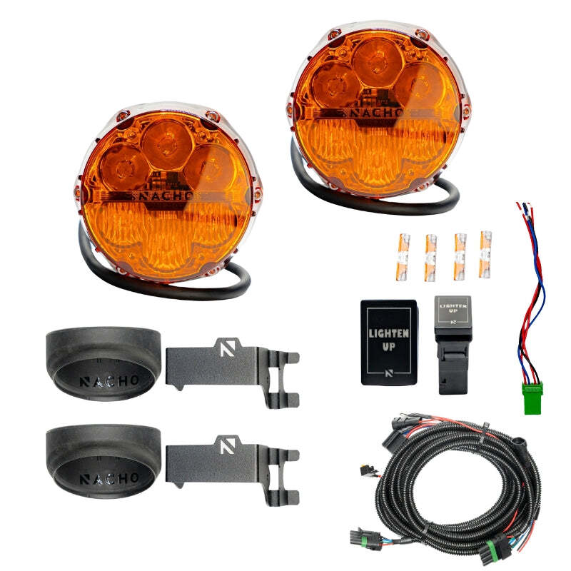 Nacho Lighting Toyota SAE Combo Plug N Play Fog Light Kit - Amber