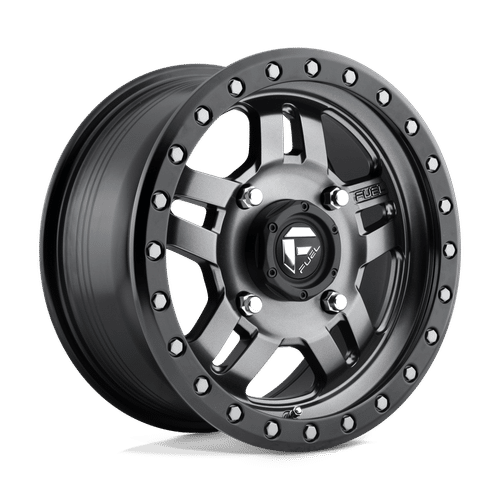 Fuel MATTE GUN METAL BLACK BEAD RING D558 15x7 4x156 Wheels