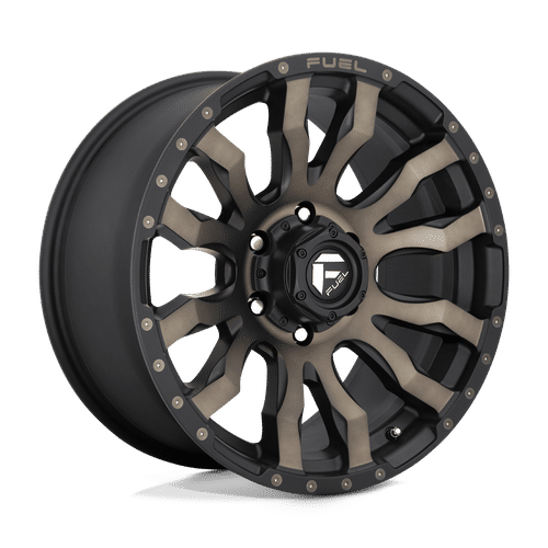 Fuel MATTE BLACK DOUBLE DARK TINT D674 20x10 8x165.1 Wheels