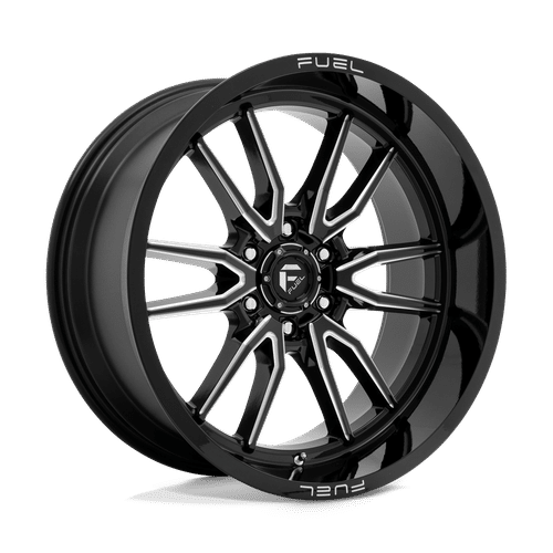Fuel GLOSS BLACK MILLED D761 22x10 6x139.7 Wheels