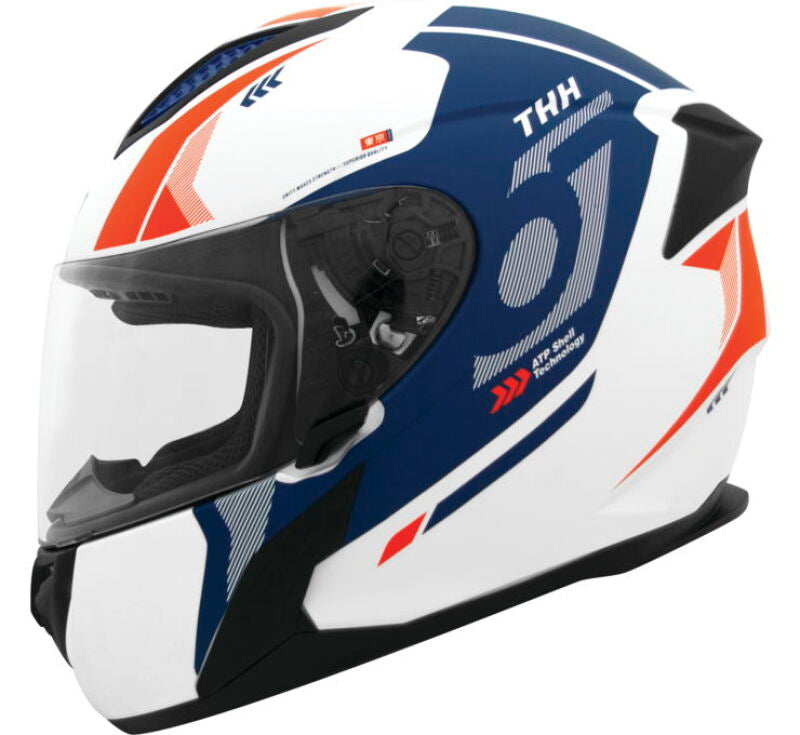 THH Helmets T810S Hayate White/Navy - 2XL