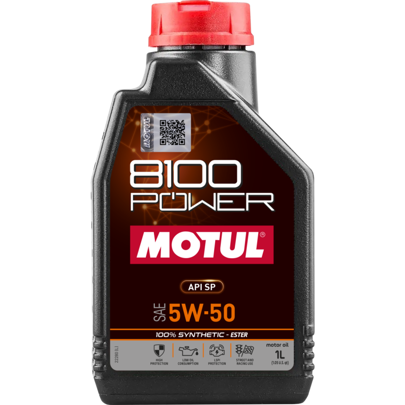 Motul 1L Synthetic Engine Oil 8100 Power 5W50