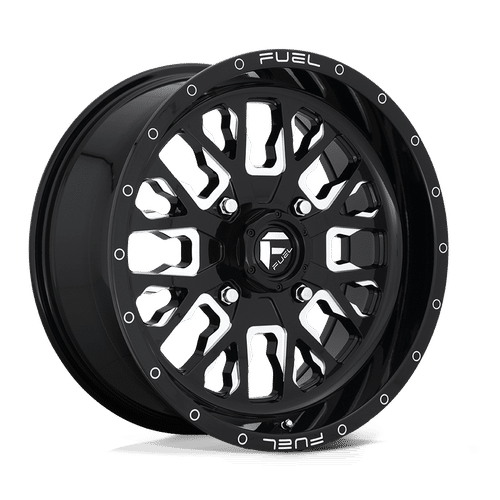 Fuel GLOSS BLACK MILLED D611 18x7 4x156 Wheels