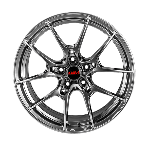 DIM Grey Silver Lip WC001 HYBER BLACK / GREY SILVER LIP 18x8 5x114.3 Wheels