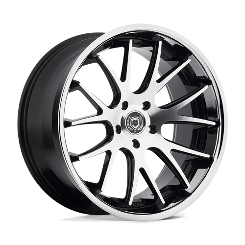 Asanti Black ABL3 20X10 5X112 MACH W/ SS LIP 45MM Wheels