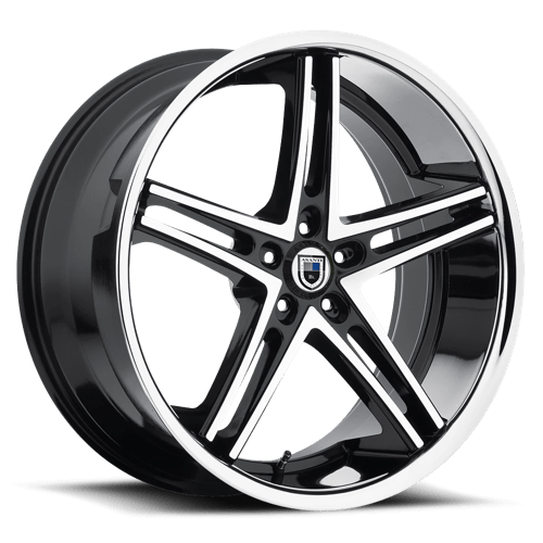 Asanti Black ABL7 20X8.5 5X120 MACH W/ SS LIP 35MM Wheels