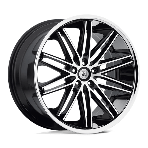 Asanti Black ABL10 20X8.5 5X112 MACH W/ SS LIP 38MM Wheels