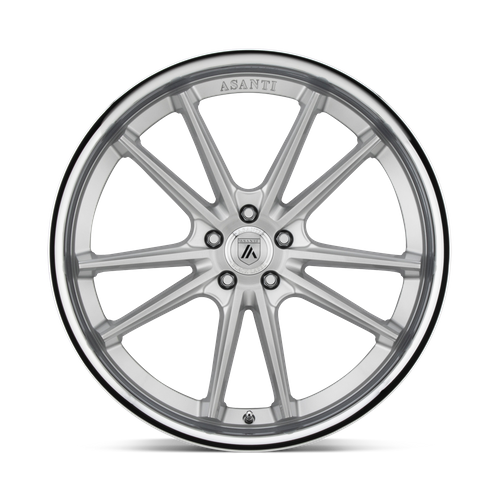 Asanti Black ABL23 22X9 5X120 BRUSH SLV CHR LIP 32MM Wheels