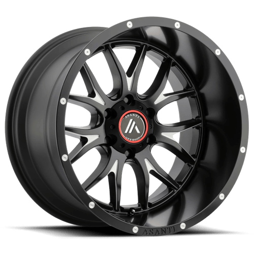 Asanti Off Road AB807 20X9 8X6.5 S-BLK MILL 18MM Wheels