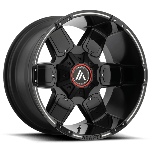 Asanti Off Road AB811 22X12 8X6.5 S-BLK MILL G-BLK ACC -44MM Wheels