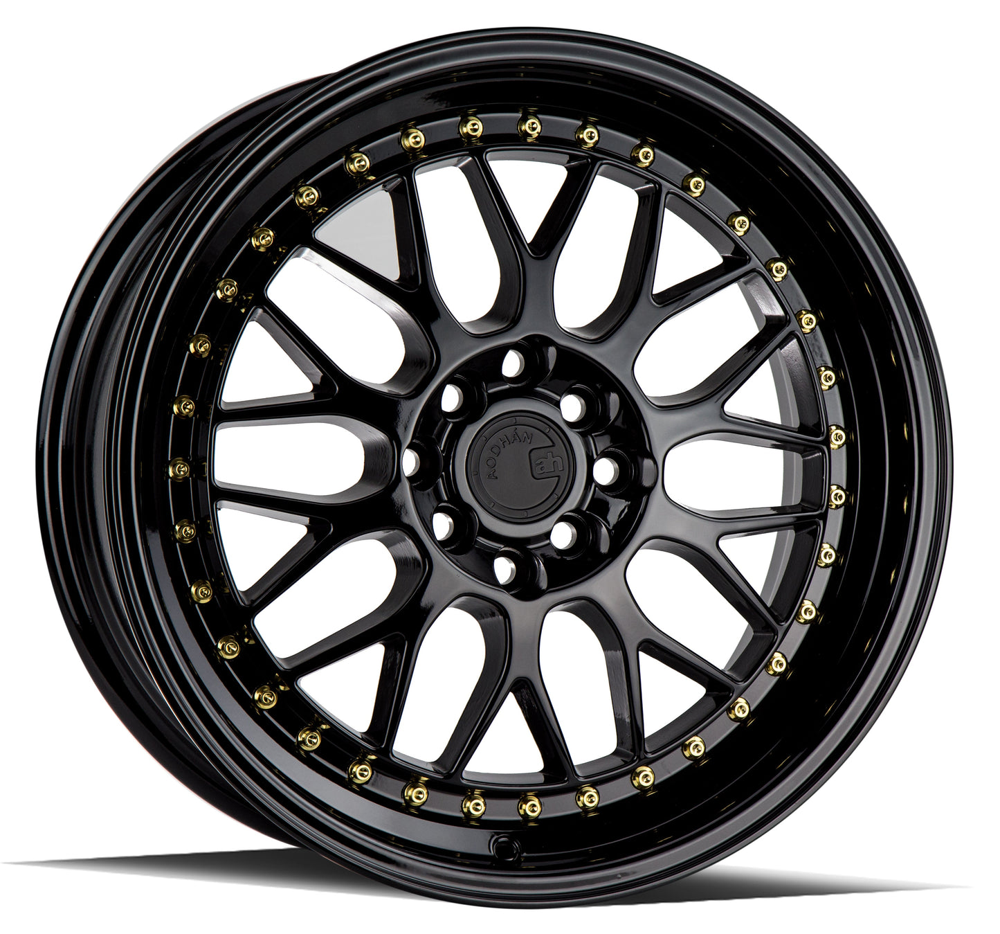 Aodhan 17x8 AH02 Series | Gloss Black | 5x100/114.3 | +35 | 73.1