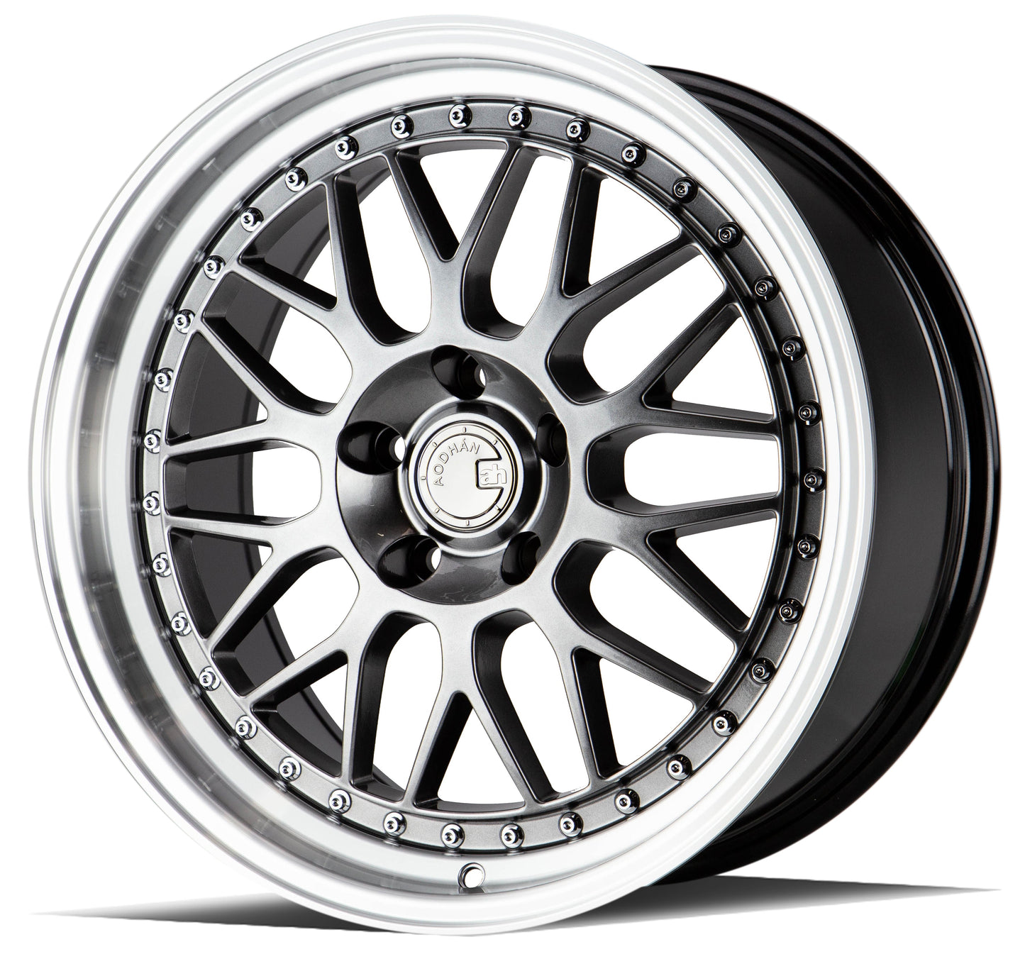 Aodhan 17x8 AH02 Series | Silver w/ Machined Lip | 4x100/114.3 | +35 | 73.1