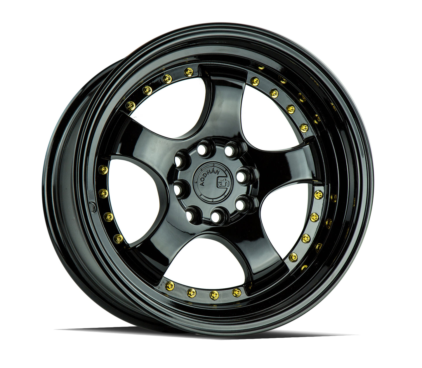 Aodhan 16x8 AH03 Series | Gloss Black | 4x100/114.3 | +15 | 73.1
