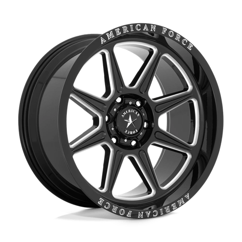 American Force Cast AC002 20X10 6X5.5 G-BLK-MILL -18MM Wheels