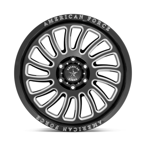 American Force Cast AC004 20X10 6X5.5 G-BLK-MILL -18MM Wheels