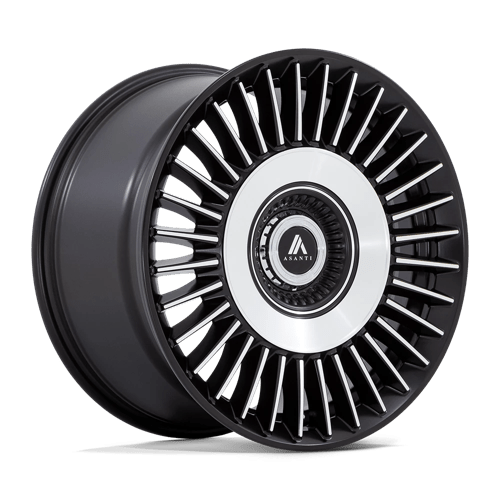 Asanti Black TIARA 20X10.5 5X115/120 74 +18 SBLK MCH Wheels