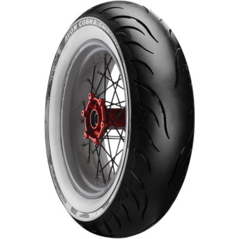 Avon Cobra Chrome AV92 White Sidewall Rear Tire - 180/70R16 77V 1DK