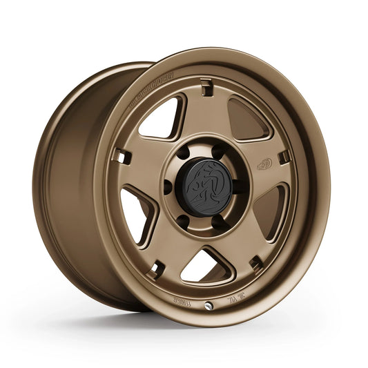 Corner View of Blackhorn Offroad NS5 17x9.0 in Coyote or Satin Bronze