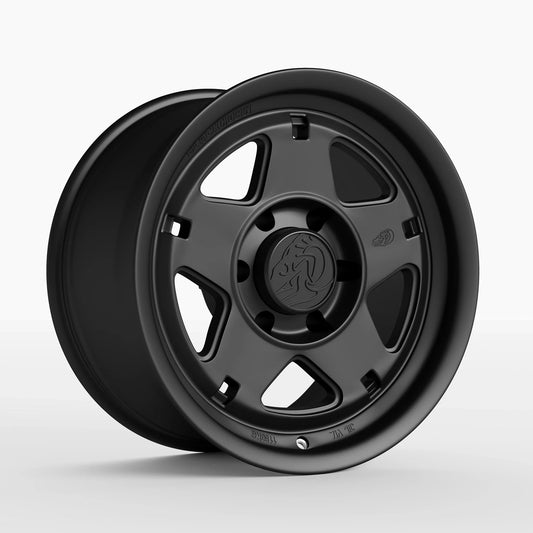 Corner View of Blackhorn Offroad NS5 17x9.0 in Obsidian or Matte Black