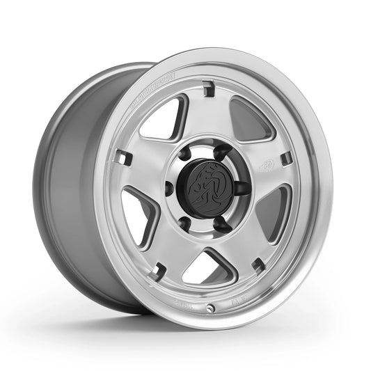 Corner View of Blackhorn Offroad NS5 in Prism or Machined Clear in (17x9.0)