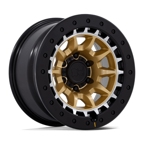 Black Rhino Hard Alloys TUSK 17X8.5 6X4.5 66.1 +0 M-GOLD-MCH Wheels