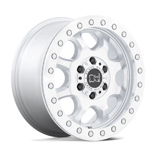 Black Rhino Hard Alloys BR VENTURE 17X8 6X130 G-SLVR MACH 38MM Wheels