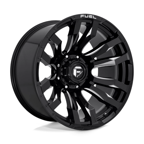 Fuel 1PC D673 22X12 8X6.5 GL-BLK-MIL -44MM Wheels