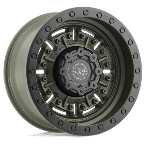 Black Rhino Hard Alloys BR ABRAMS 20X9.5 5X127 -18 71 OD GRN Wheels
