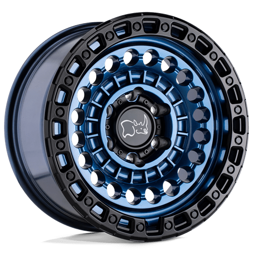 Black Rhino Hard Alloys SENTINEL 20X9.5 8X180 124 BLUE-BLK +12 Wheels