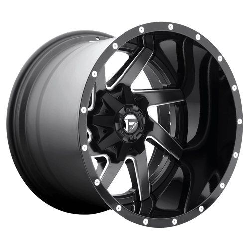 Fuel 2PC D265 22X12 6X135/5.5 MT-BLK-MIL -44MM Wheels