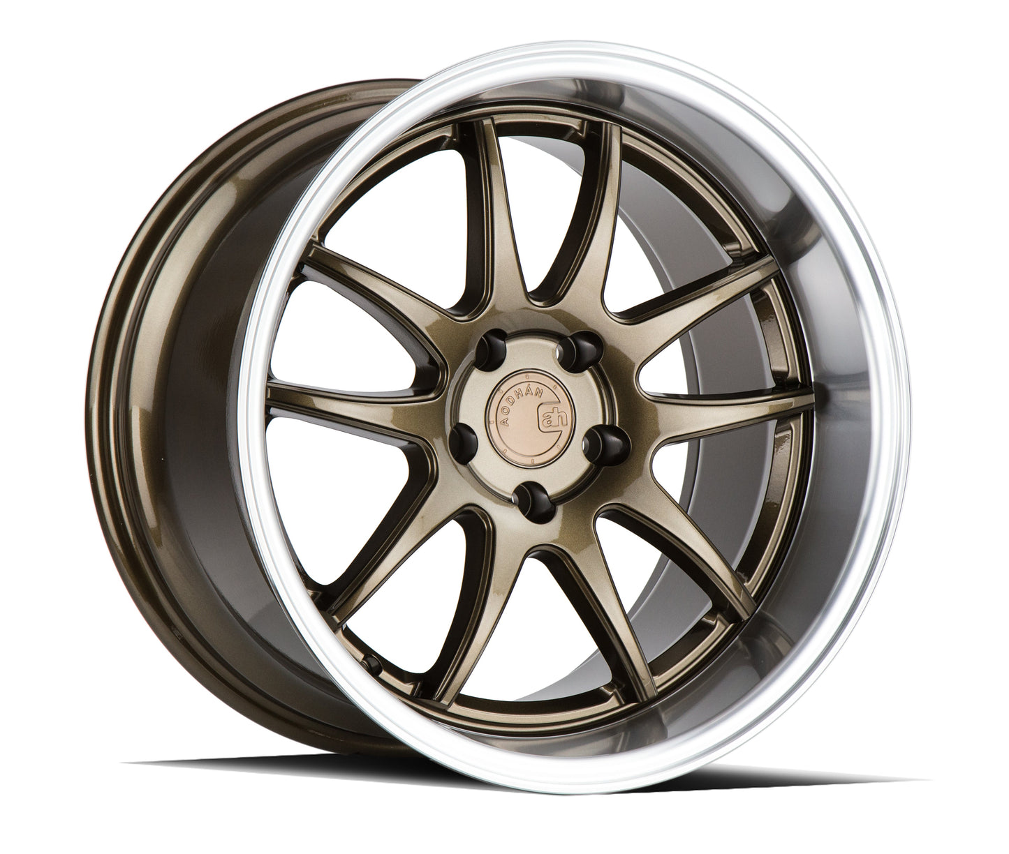 Aodhan 18x9.5 DS02 Series | Bronze w/Machined Lip | 5x114.3 | +22 | 73.1