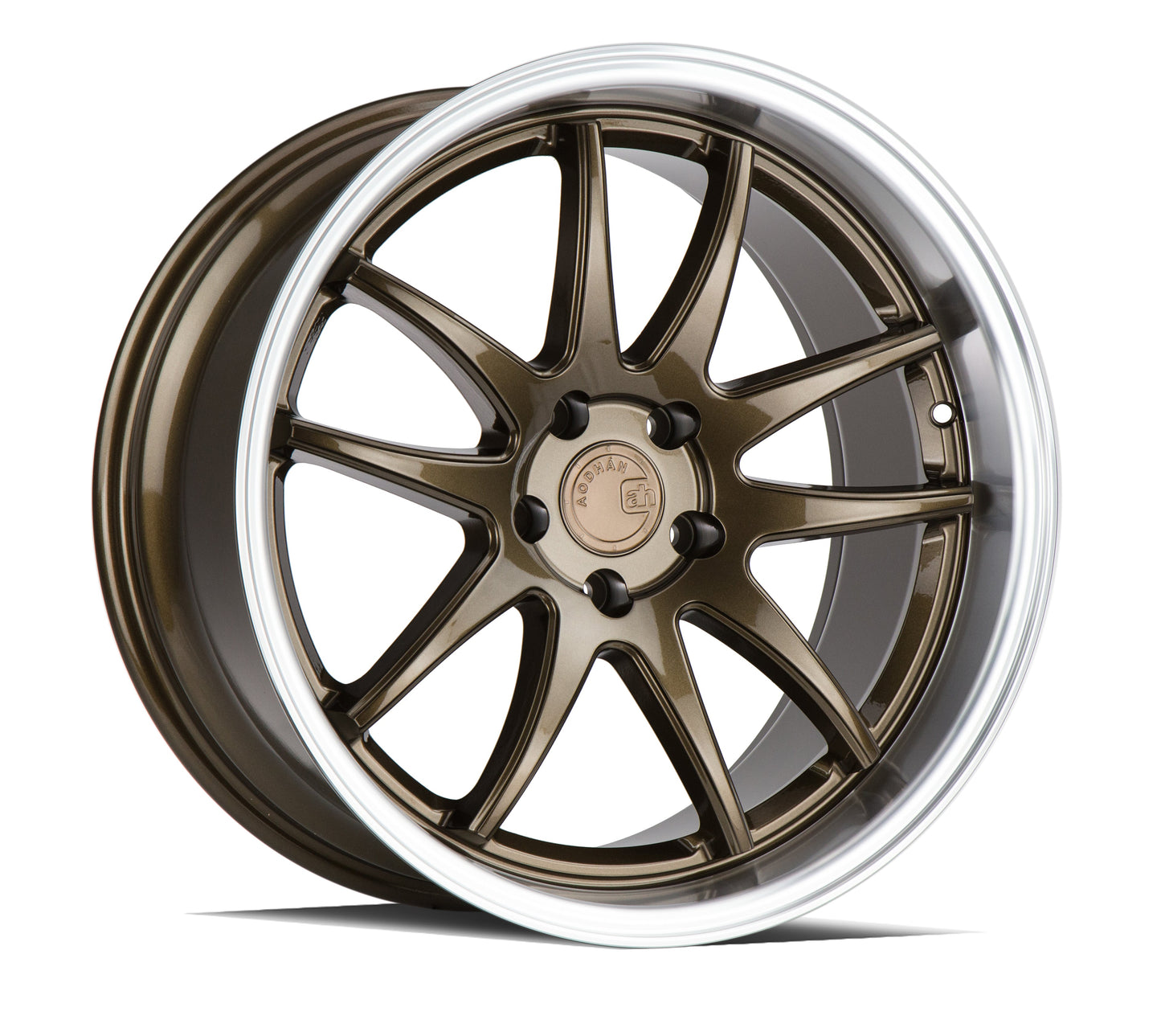 Aodhan 18x9.5 DS02 Series | Bronze w/Machined Lip | 5x114.3 | +30 | 73.1