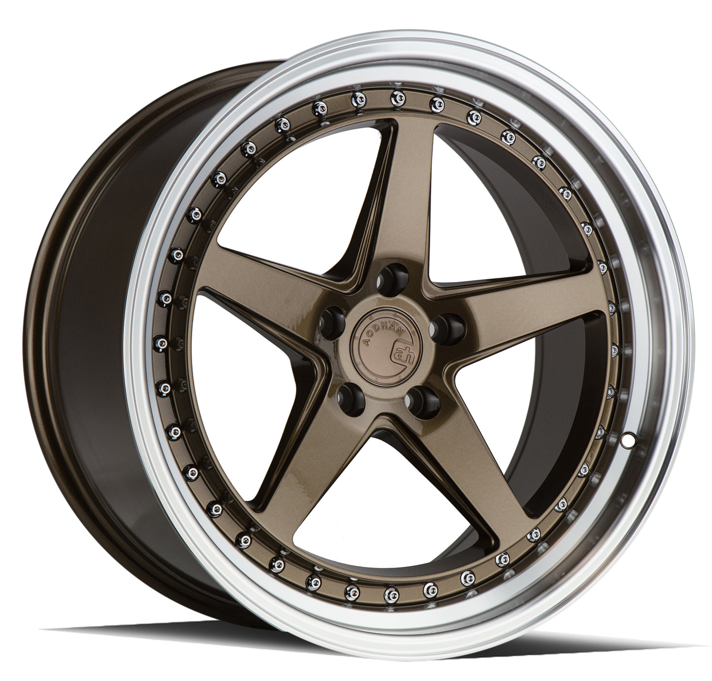 Aodhan 18x8.5 DS05 Series | Bronze w/Machined Lip | 5x114.3 | +35 | 73.1