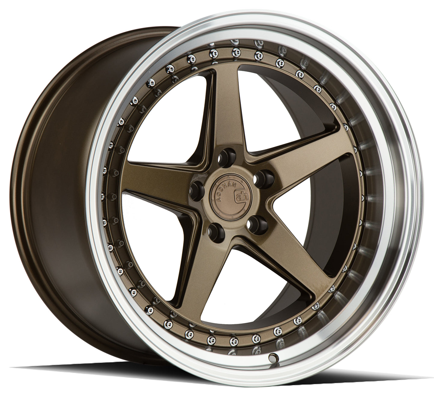 Aodhan 18x9.5 DS05 Series | Bronze w/Machined Lip | 5x114.3 | +15 | 73.1