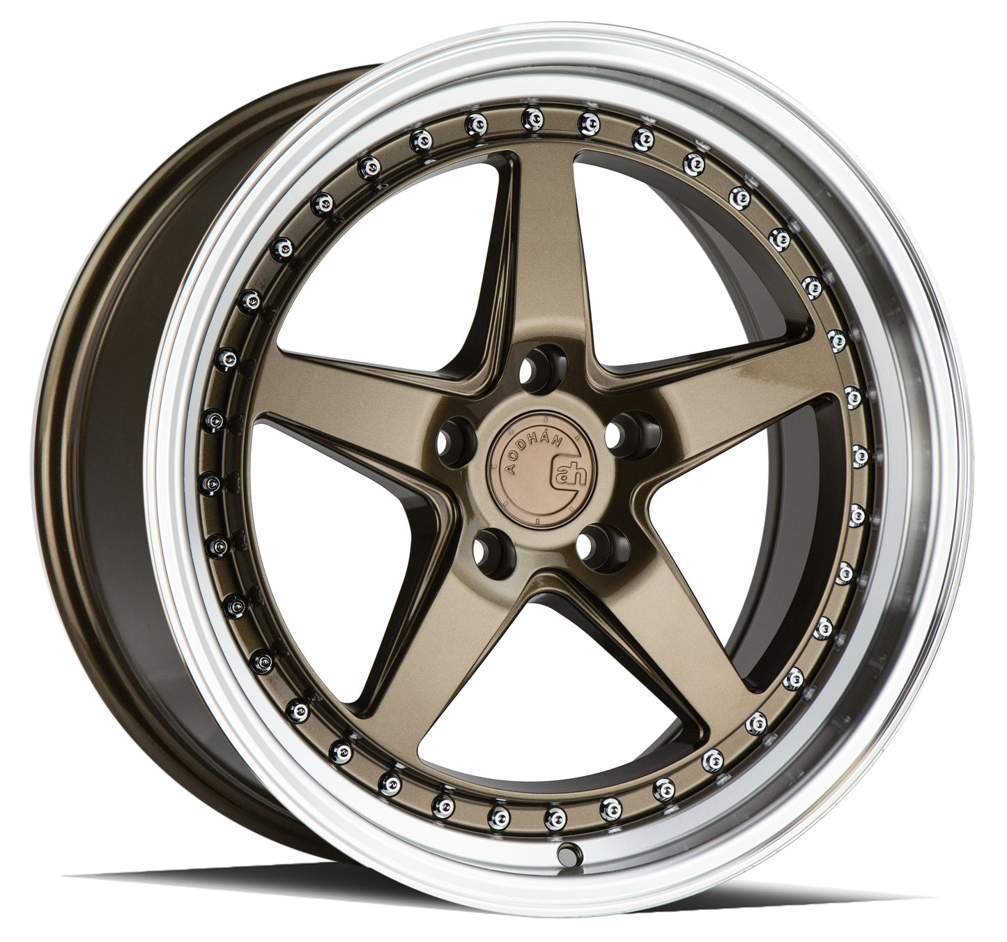 Aodhan 18x9.5 DS05 Series | Bronze w/Machined Lip | 5x100 | +35 | 73.1