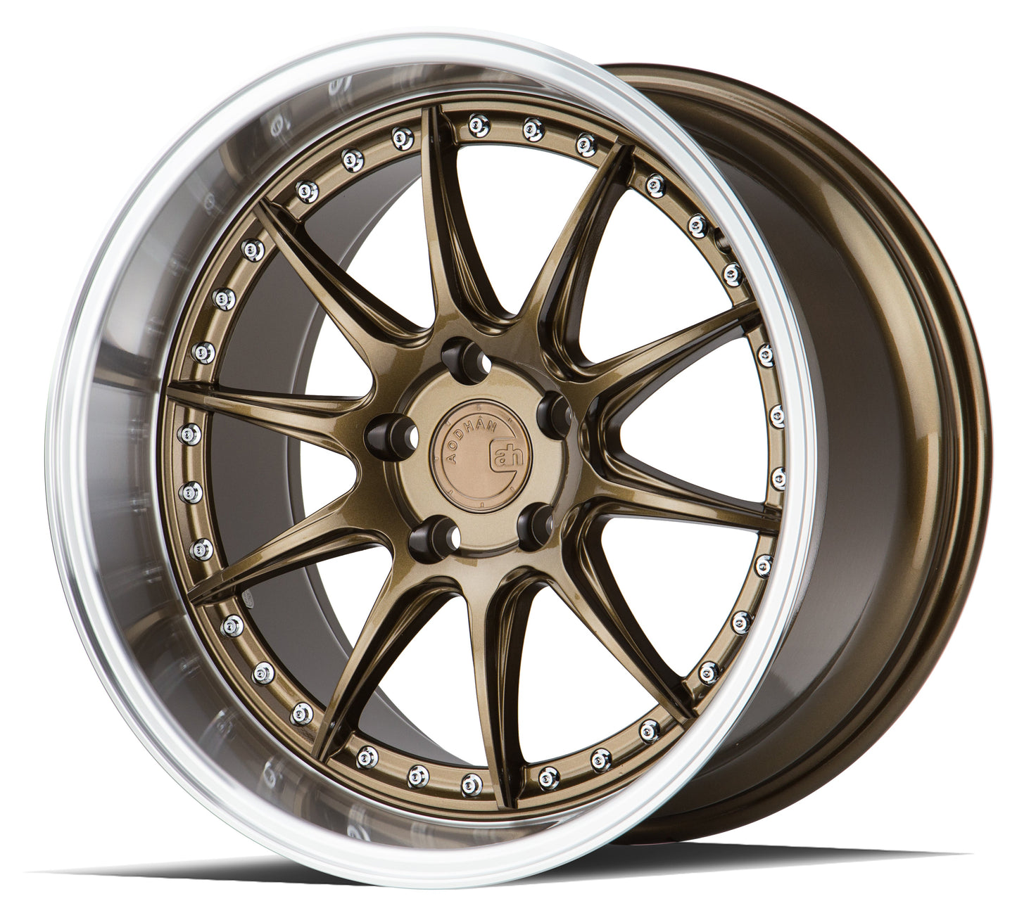Aodhan 18x9.5 DS07 Series | Bronze w/Machined Lip | 5x114.3 | +22 | 73.1