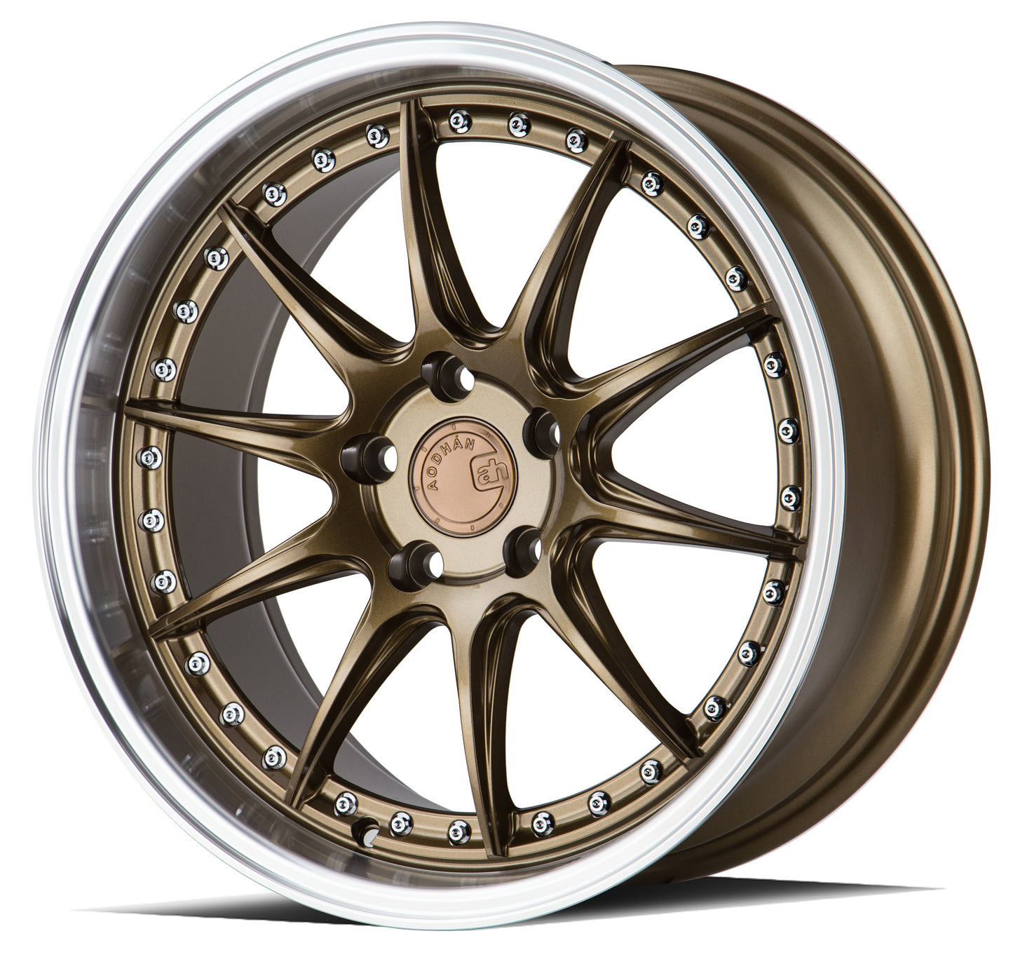 Aodhan 18x9.5 DS07 Series | Bronze w/Machined Lip | 5x114.3 | +15 | 73.1