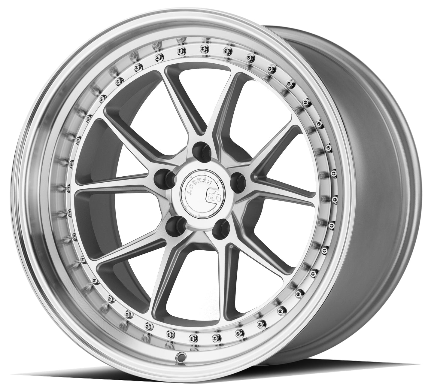 Aodhan 18x9.5 DS08 Series | Silver w/Machined Face | 5x114.3 | +22 | 73.1