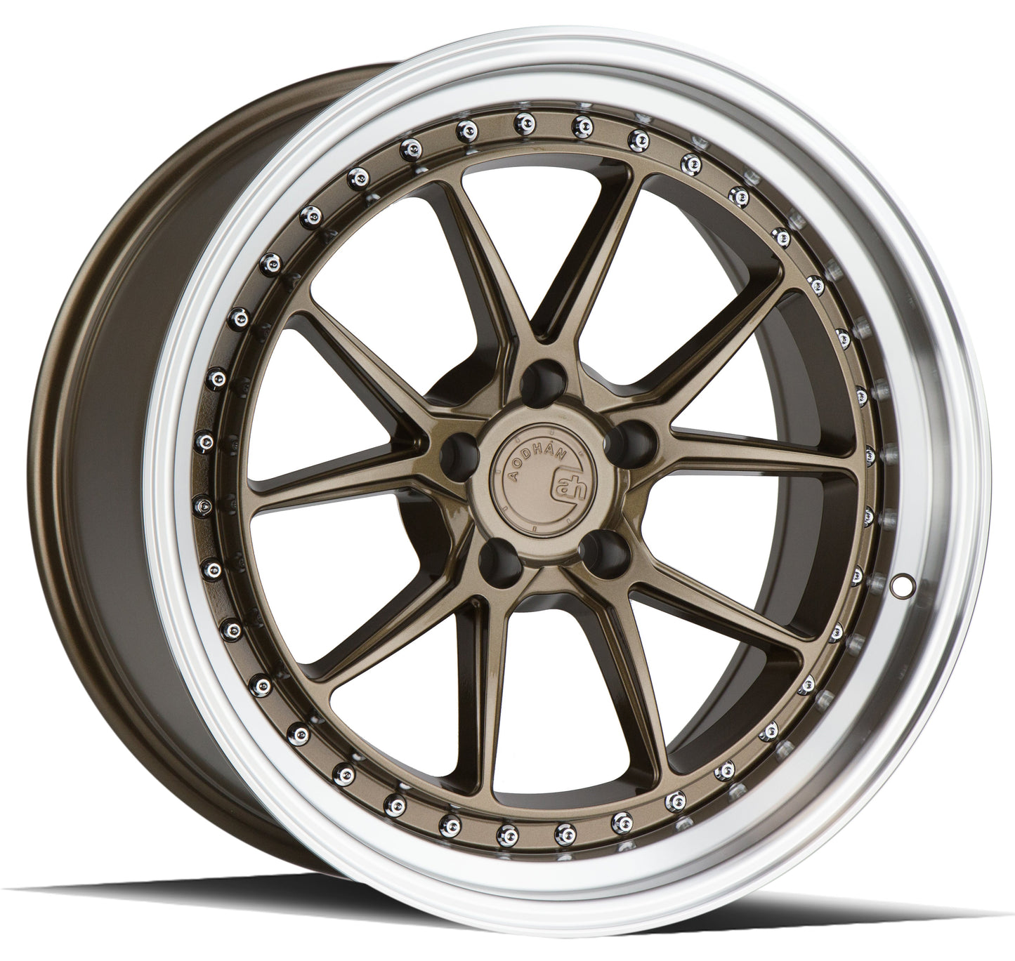 Aodhan 18x9.5 DS08 Series | Bronze w/Machined Lip | 5x114.3 | +15 | 73.1