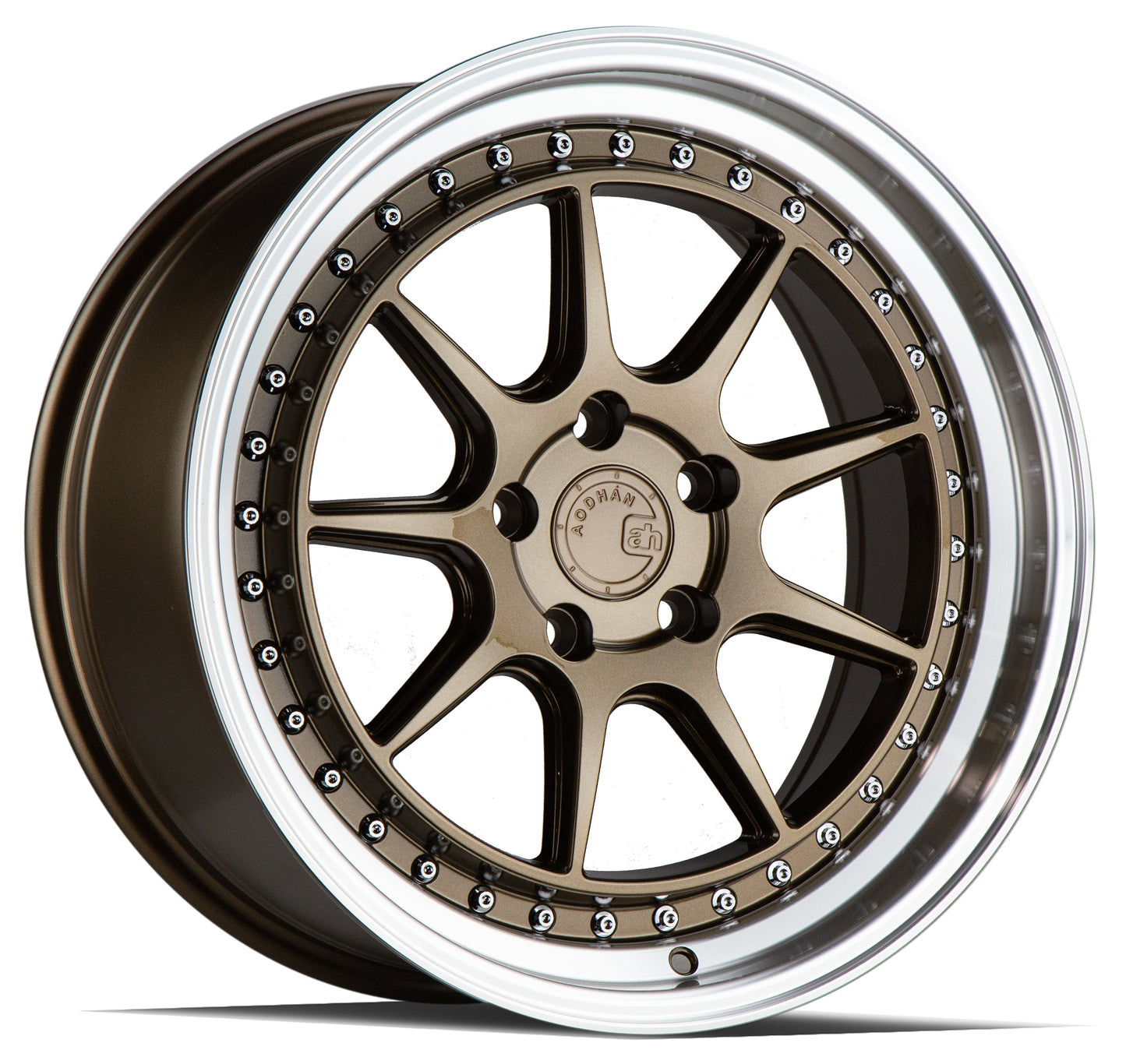 Aodhan 18x8.5 DS-X Series | Bronze w/Machined Lip | 5x114.3 | +35 | 73.1