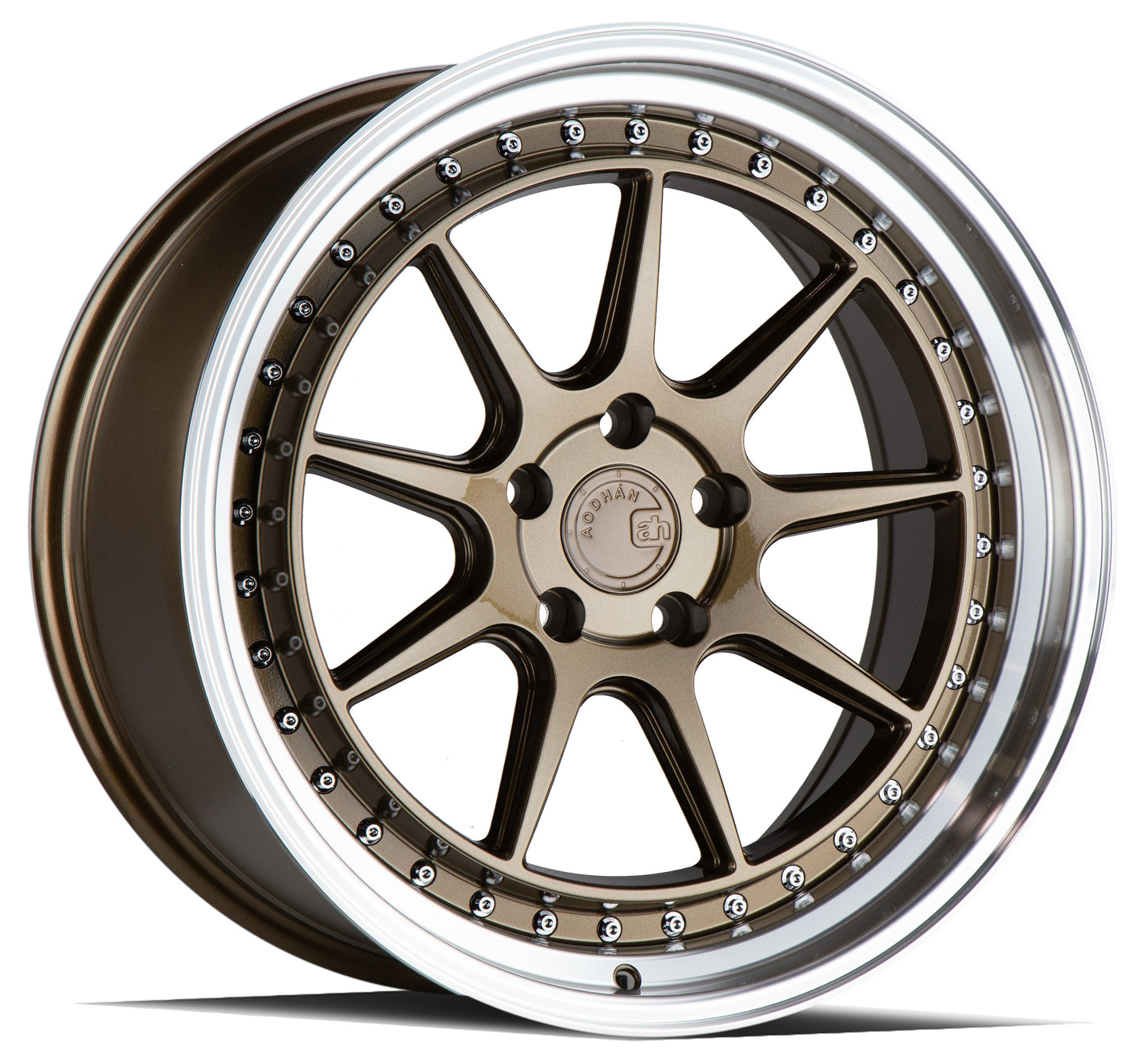 Aodhan 18x9.5 DS-X Series | Bronze w/Machined Lip | 5x114.3 | +30 | 73.1