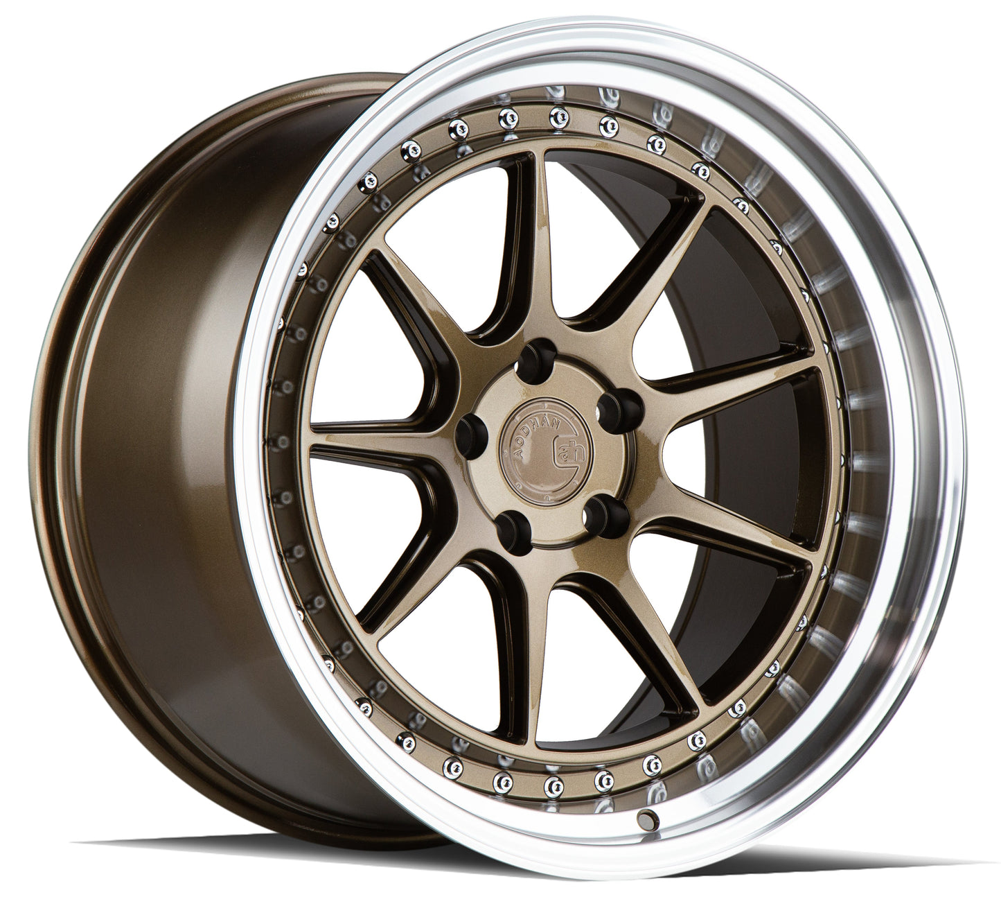 Aodhan 18x10.5 DS-X Series | Bronze w/Machined Lip | 5x114.3 | +15 | 73.1